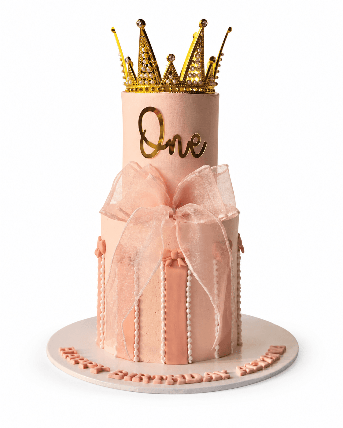 Pink Crown Cake