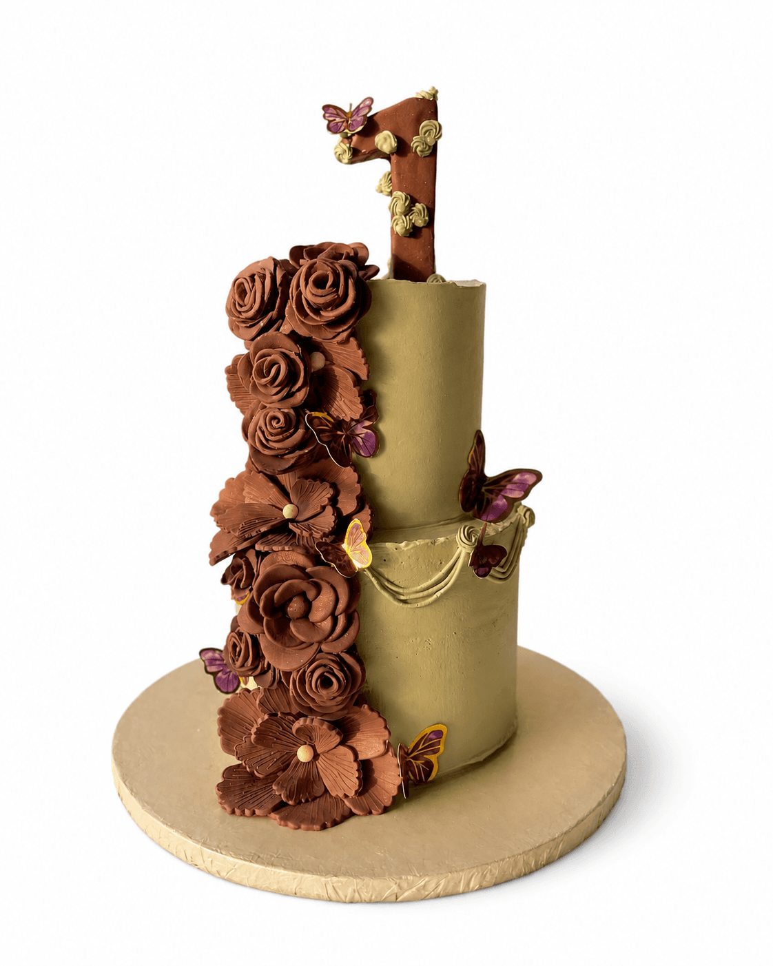 Chocolate Rose Anniversary Cake