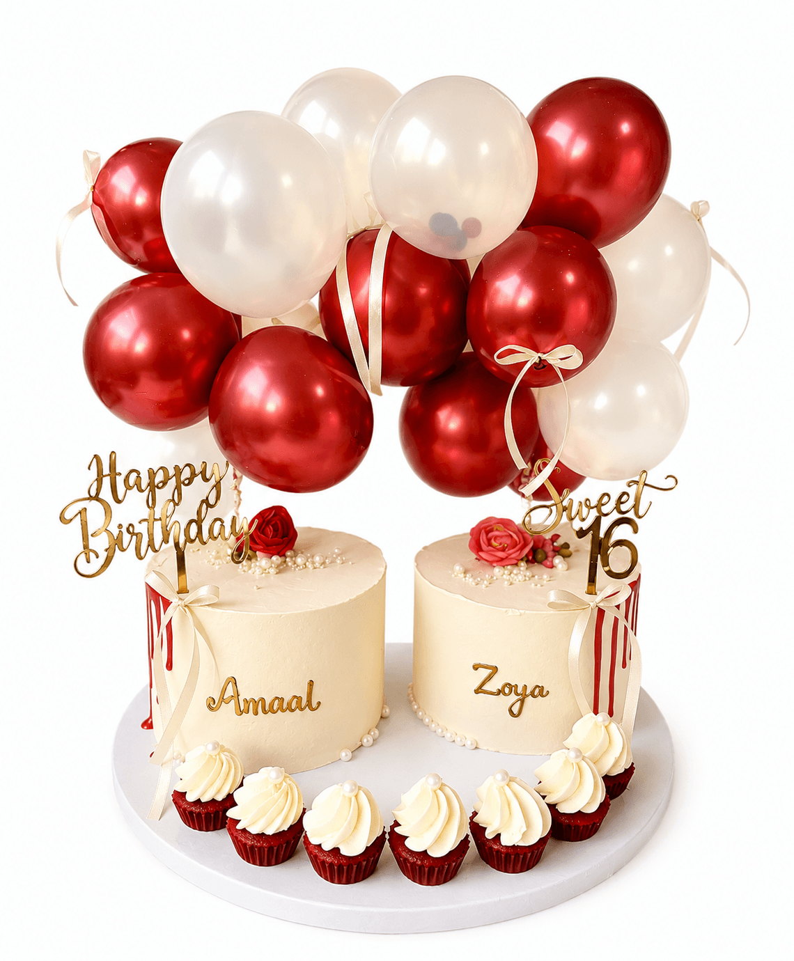 Twin Balloon Cakes