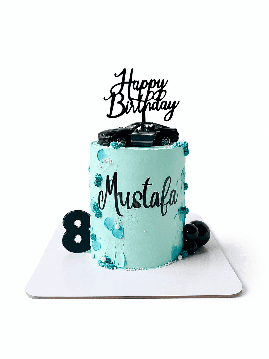 Mint Green Car Cake