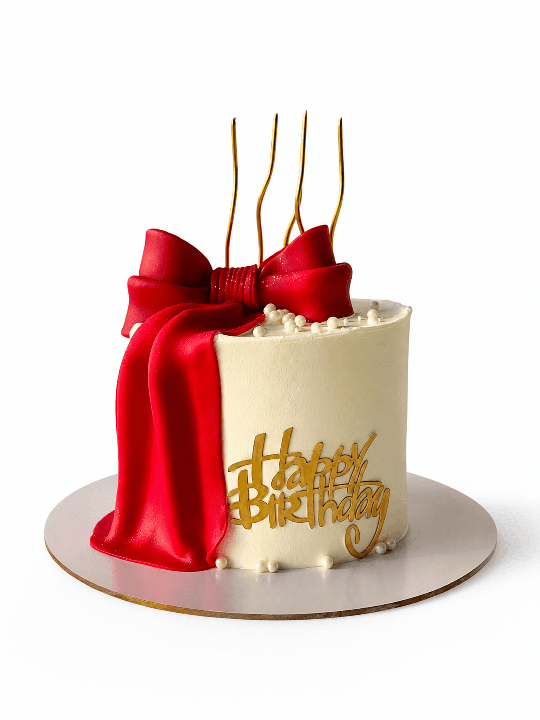 Red Bow Cake