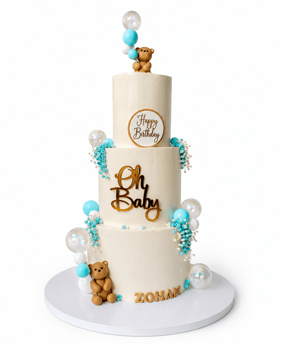 Teddy Bear Balloon Cake