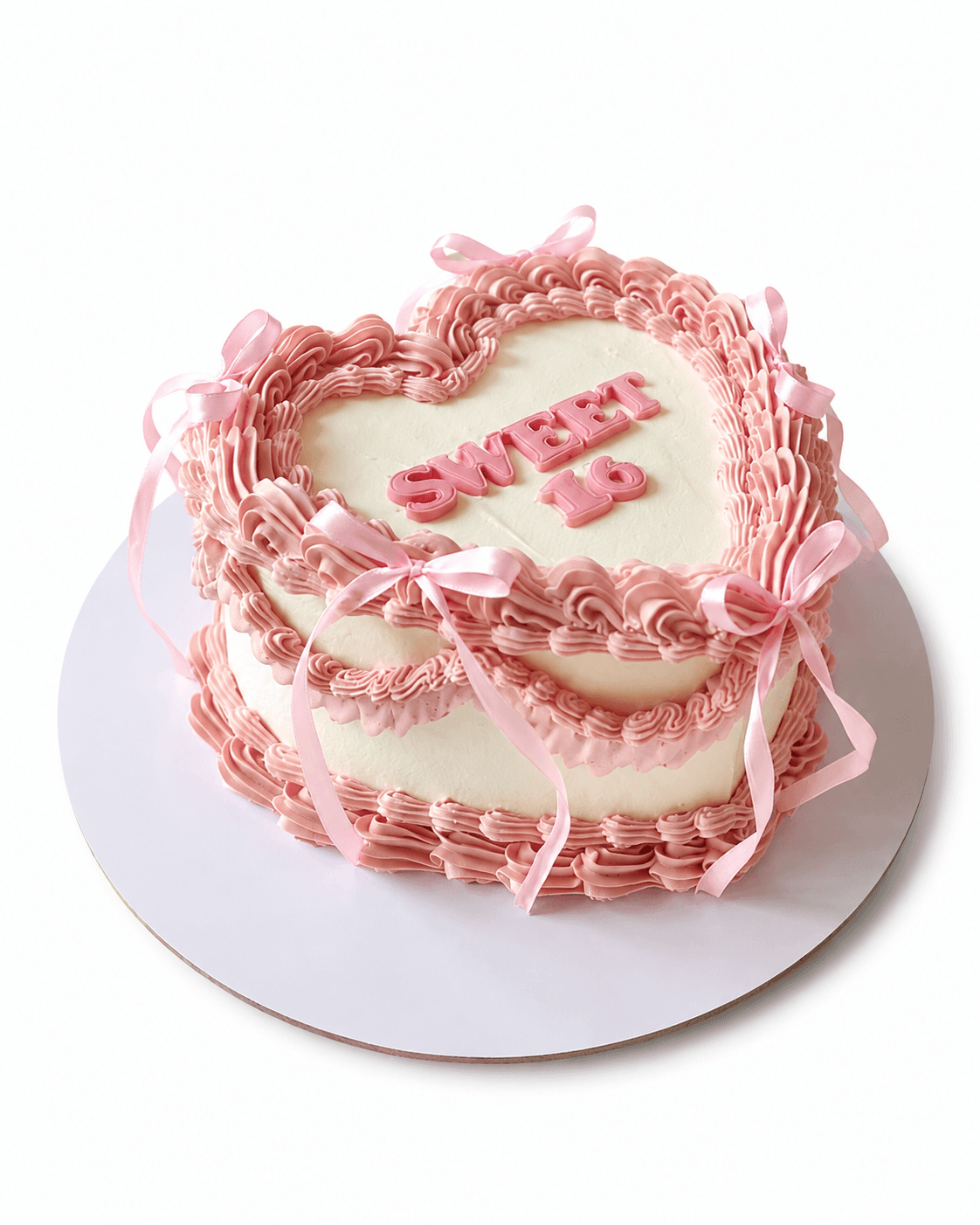 Pink Heart Cake