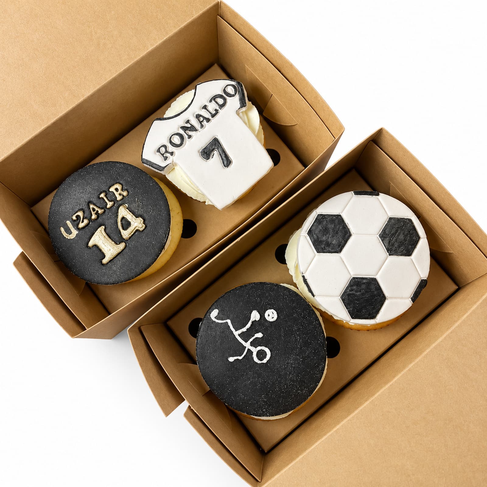 Football Birthday Cupcake Boxes
